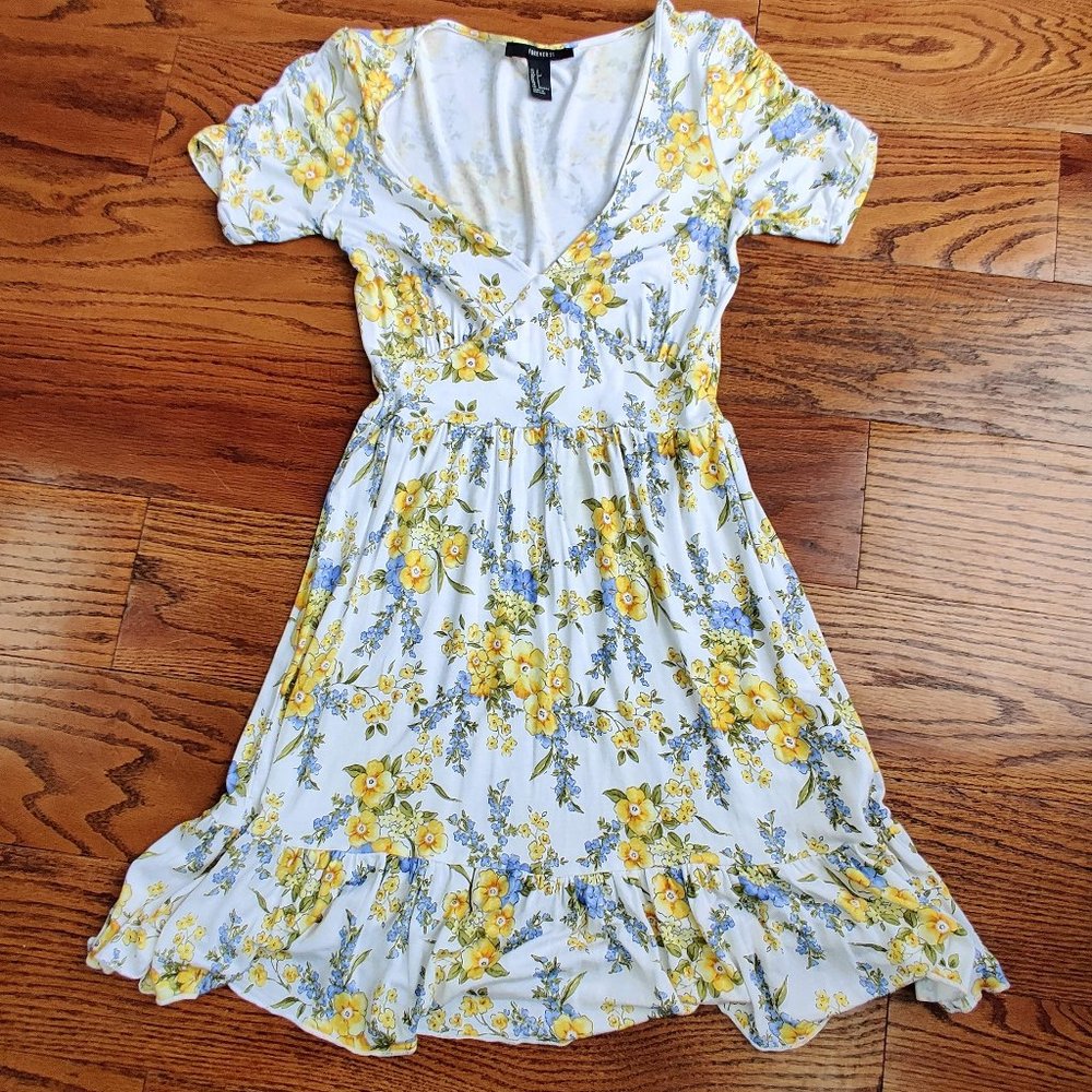 Forever 21 Vintage Floral Print Dress